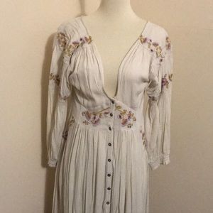 Free People Cream Dress XS